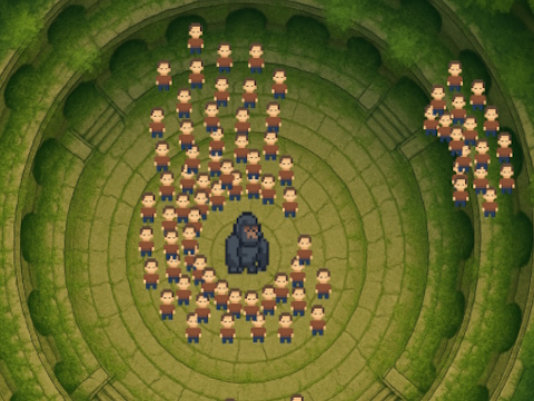 Spill Mennesker vs gorilla  online