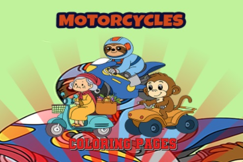 Spill Motorsykkelfargeleggingssider  online