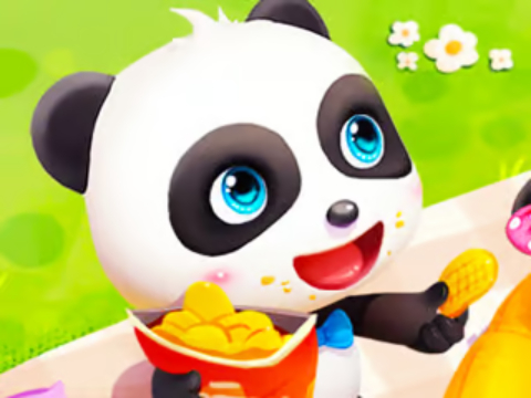 Spill Jigsaw Puzzle: Baby Panda Spring Picnic  online