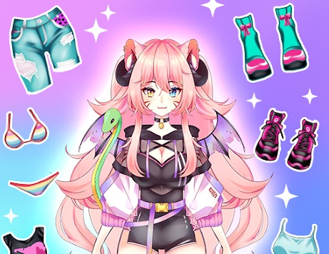 Spill Anime Dress Up Moe  online