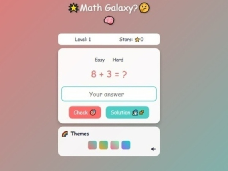 Spill Math Galaxy  online