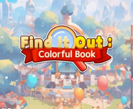 Spill Finn den ut fargerike bok  online