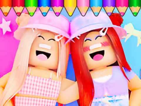 Spill Coloring Book: Roblox Bestie  online