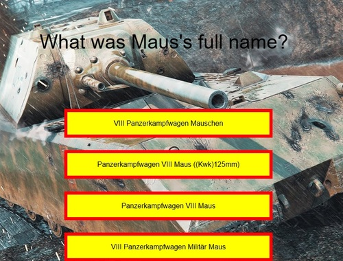 Spill Tank Quiz: Maus  online