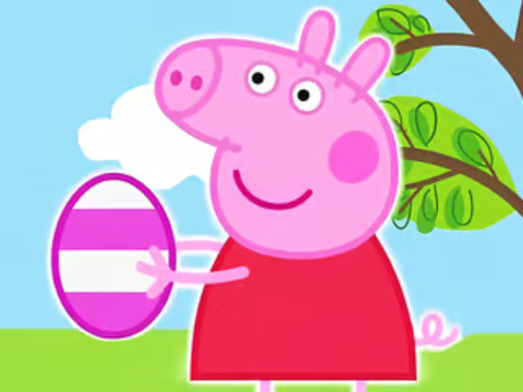 Spill Jigsaw Puzzle: Peppa Pig Easter Eggs  online