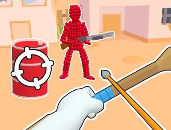 Spill Stickman Archer: skyte piler mot røde  online