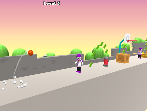 Spill Sprett dunk basketball  online