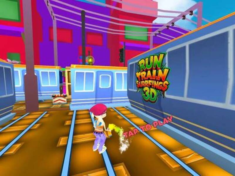 Spill Tog surf løp 3d online