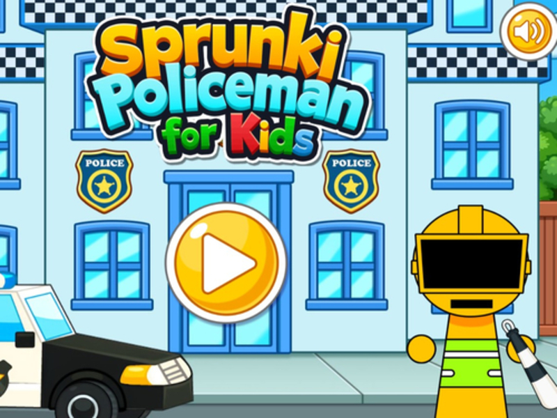 Spill Sprunki -politimann for barn online