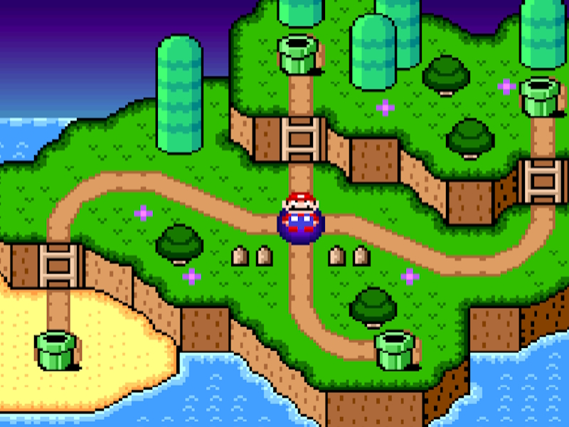 Spill Super Mario World Legend of the Four Keys online