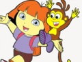 Spill Dora The Explorer Coloring Fun  online