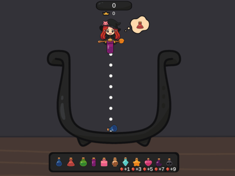 Spill Potion Merge Witch online