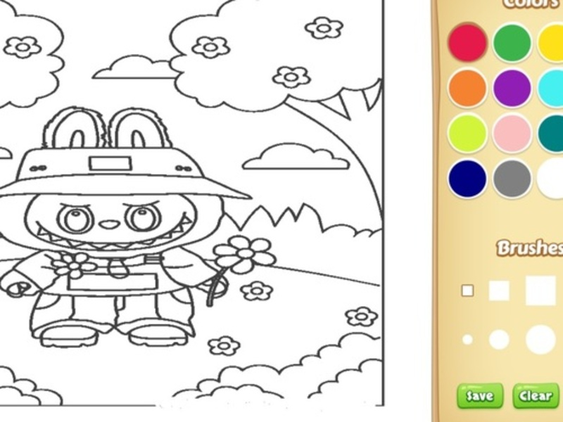 Spill Labubu Coloring Book for Kids online