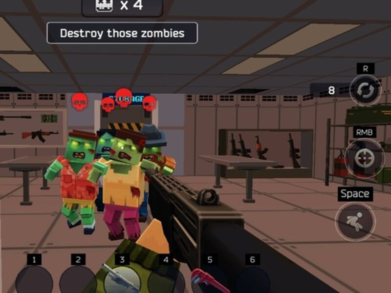 Spill Pixel Combat: Zombies Strike online
