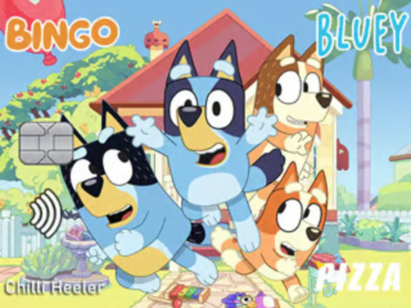Spill Jigsaw Puzzle: Bluey Credit Card online