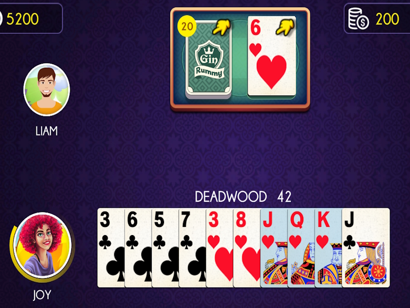Spill Gin rummy online