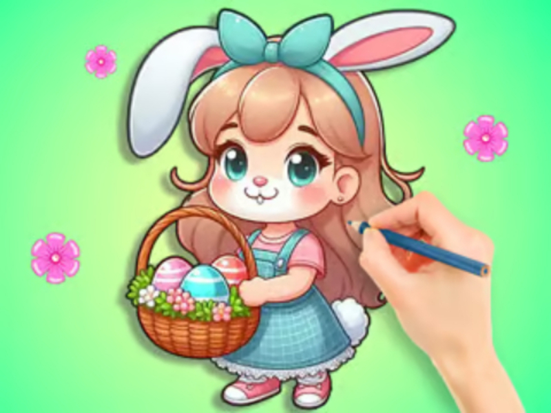 Spill Coloring Book: Påskeegg DIY online