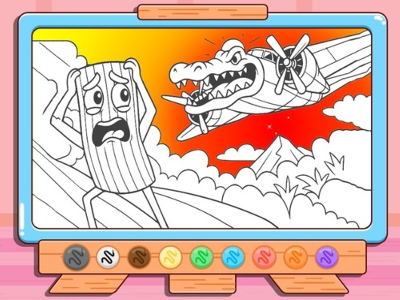 Spill Coloring Book: Bombardino Crocodilo online