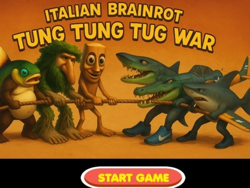 Spill Italiensk hjernehjernen Tung Tung Tug War online