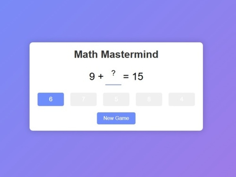 Spill Math Mastermind online