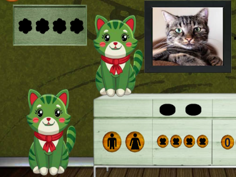 Spill Finn den nysgjerrige freaky katten online