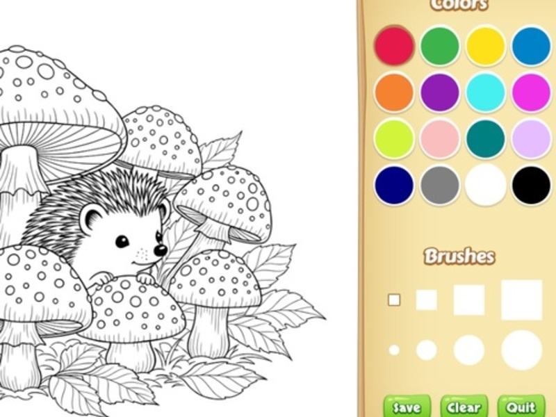 Spill Cartoon Animal Coloring Book for Kids online
