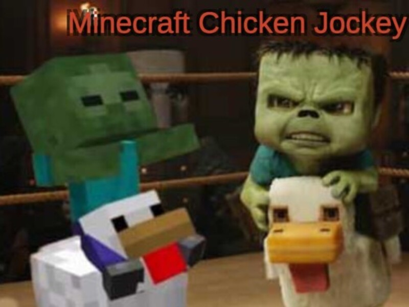 Spill Minecraft Chicken Jockey online